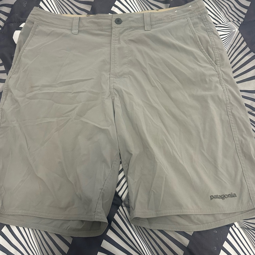 Patagonia Men's Tan Flat Front Shorts
